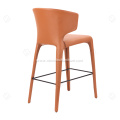 Stylish curved backrest bar chair